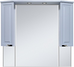 Misty Зеркальный шкаф Терра 110 серый – фотография-1